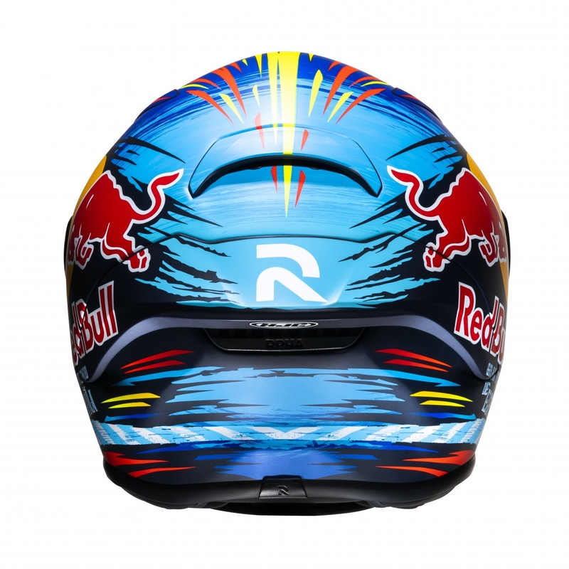 Интегрална мотоциклетна каска HJC RPHA 1 Redbull Jerez GP MC21SF червено-жълто-синя