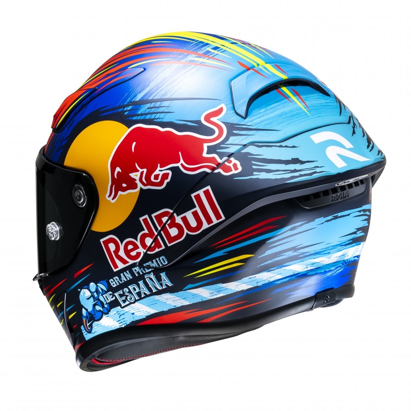 Интегрална мотоциклетна каска HJC RPHA 1 Redbull Jerez GP MC21SF червено-жълто-синя