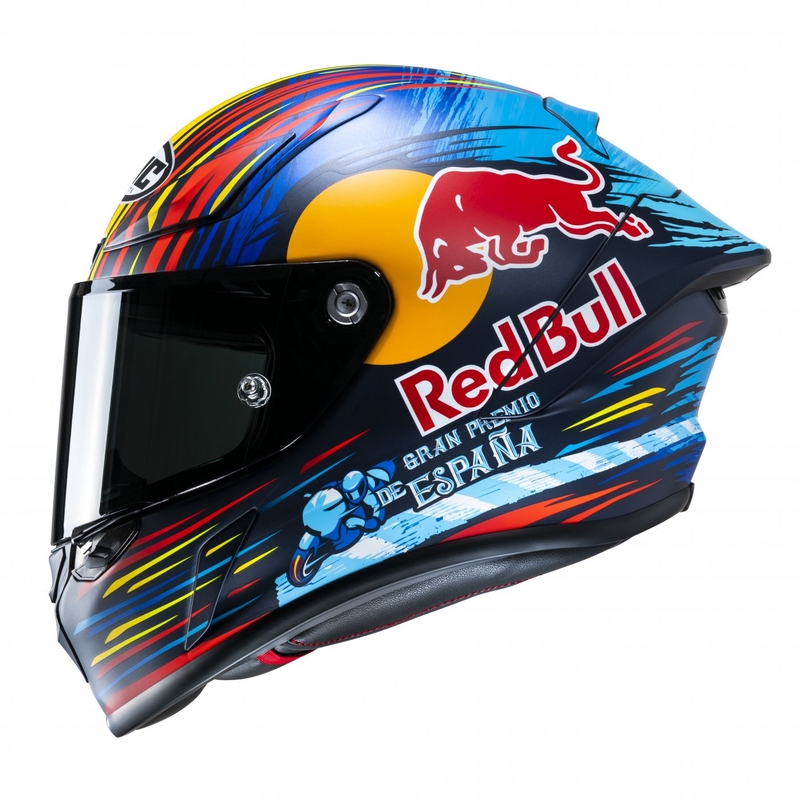Интегрална мотоциклетна каска HJC RPHA 1 Redbull Jerez GP MC21SF червено-жълто-синя