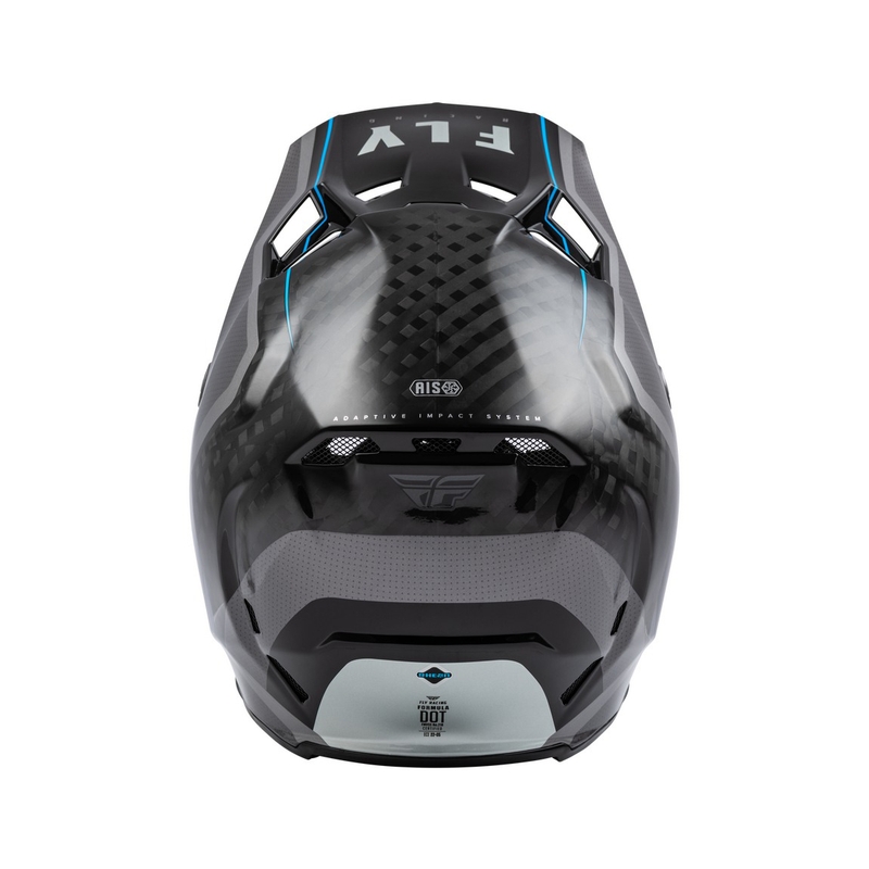 Мотокрос каска FLY Racing Formula Axon черно-сиво-синя