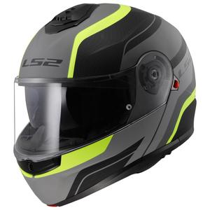 Каска с отваряне LS2 FF908 Strobe II Monza черно-флуоресцентно жълто