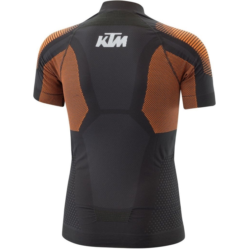 Термо риза с къс ръкав KTM Performance черно-оранжева разпродажба