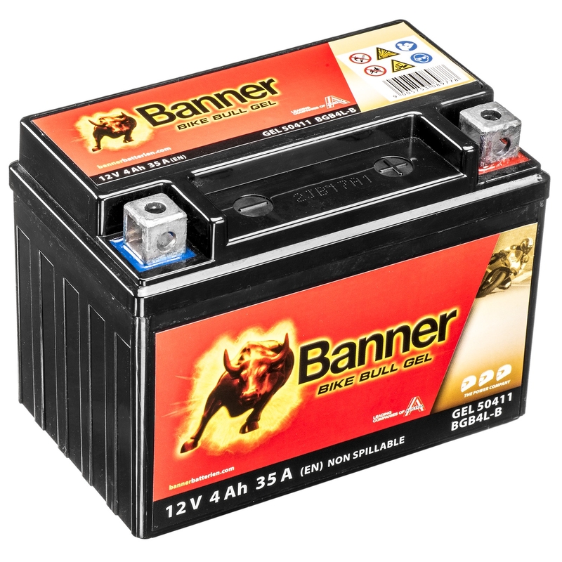 Гел батерия Banner Bike Bull Gel 12V, YB4L-B, 4AH, 40A