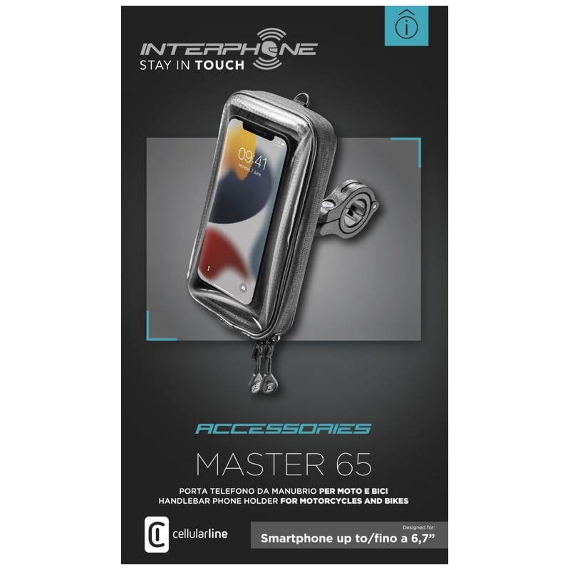 Универсален водоустойчив калъф Interphone Master, до 6,7"