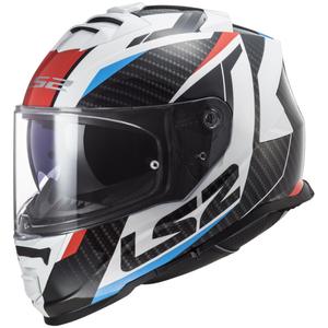 LS2 FF800 Storm II Racer интегрална мотоциклетна каска бяло-черно-червено-синя