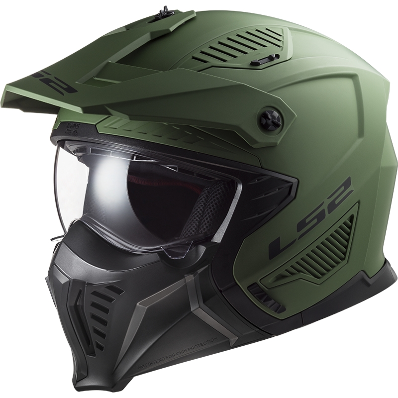 Каска за мотоциклет LS2 OF606 Drifter Solid green matt