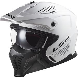 Изпитателна мотоциклетна каска LS2 OF606 Drifter Solid White