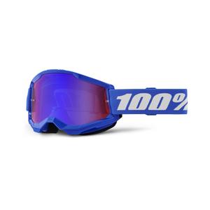 Очила за мотокрос 100% STRATA 2 New blue (red-blue plexi)