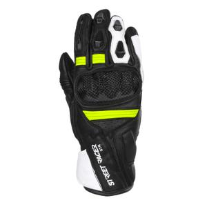 Дамски ръкавици за мотоциклет Street Racer STR black-fluo yellow