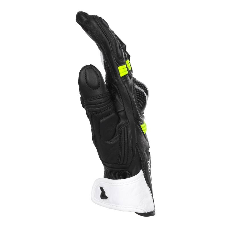 Дамски ръкавици за мотоциклет Street Racer STR black-fluo yellow