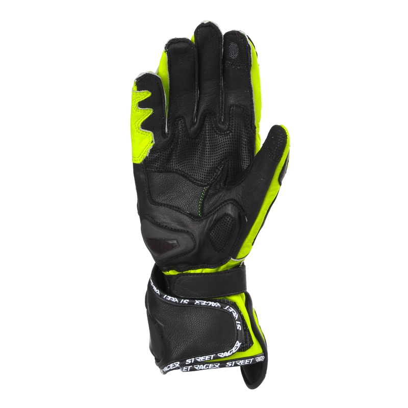 Мотоциклетни ръкавици Street Racer Virus 2 black-fluo yellow