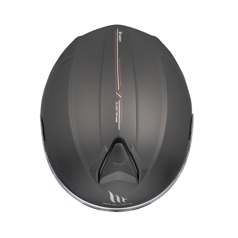 MT Genesis SV Solid A1 черна матова обръщаща се мотоциклетна каска