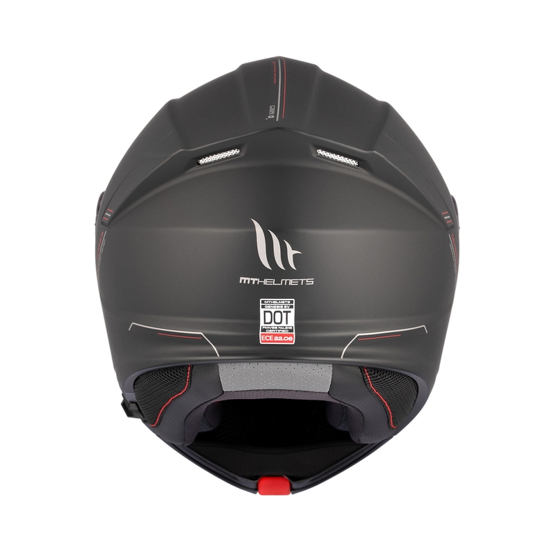 MT Genesis SV Solid A1 черна матова обръщаща се мотоциклетна каска