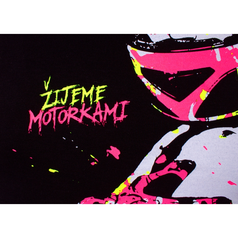 Детска тениска за момичета MotoZem - Живеем с мотори