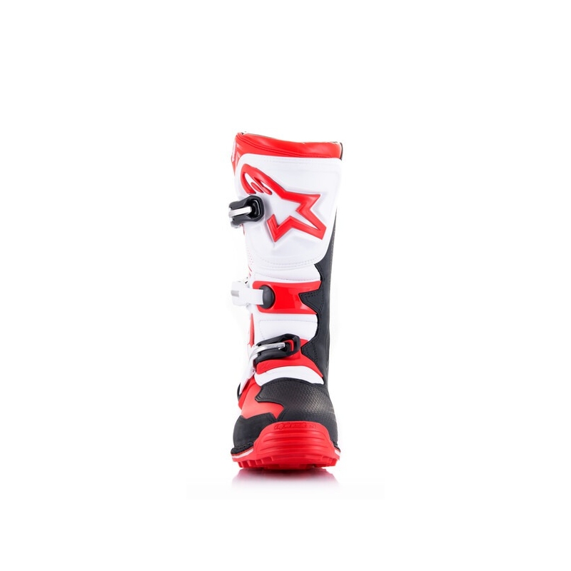 Alpinestars Tech Trial ботуши за мотоциклет бели-червени-черни