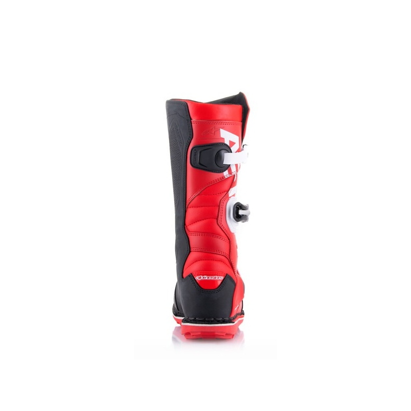 Alpinestars Tech Trial ботуши за мотоциклет бели-червени-черни