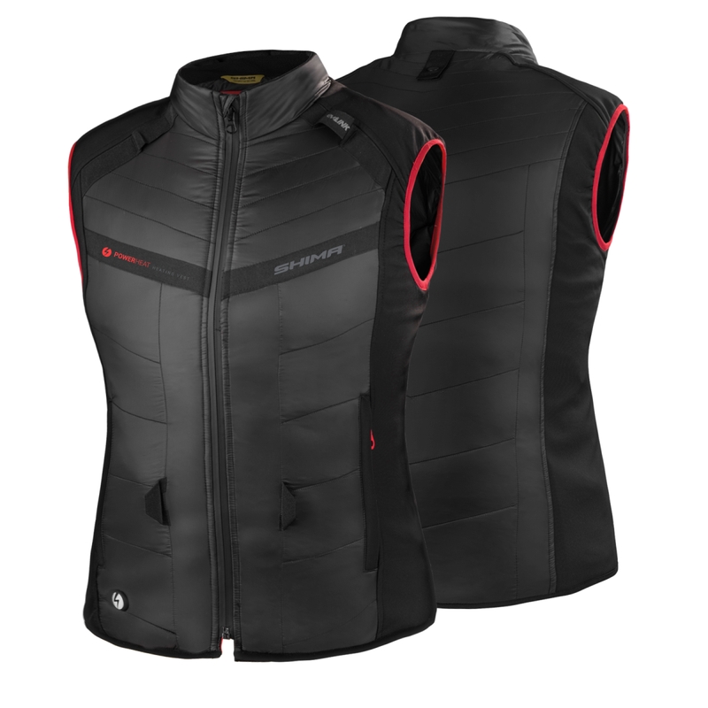 Дамска жилетка Shima Powerheat черно-червена
