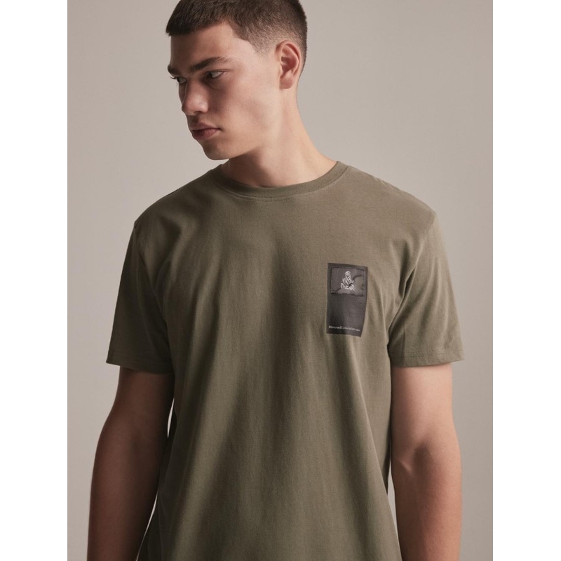 Тениска DAKAR DKR Patch khaki