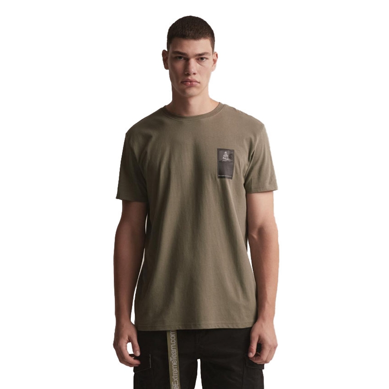 Тениска DAKAR DKR Patch khaki