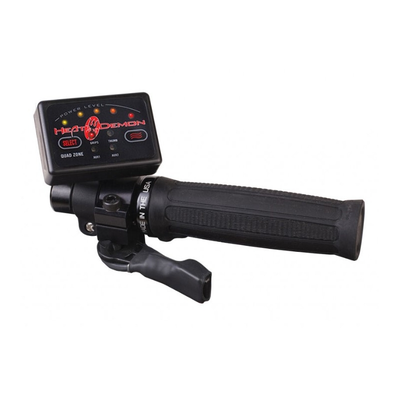 Отопляеми ръкохватки SYMTEC ATV Clamp On Quad Zone черни