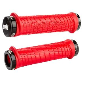 Ръкохватки ODI TROY LEE DESIGNS SIGNATURE ATV LOCK-ON червено и черно