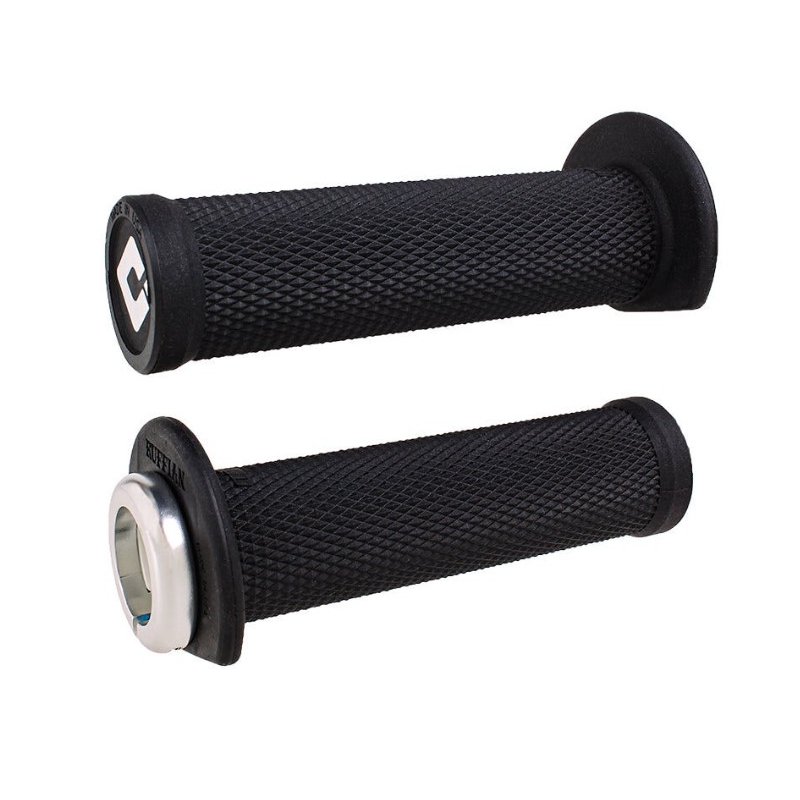Ръкохватки ODI RUFFIAN ATV LOCK-ON V2.1 125mm черно-сребърни