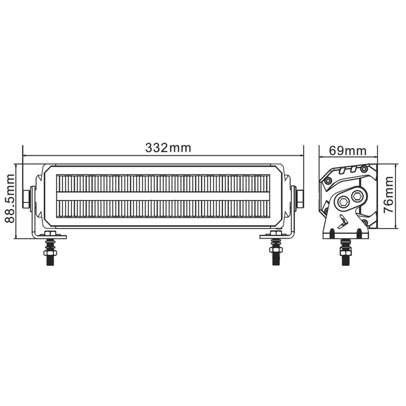 АКУЛА ДОВЕДЕ СВЕТЛИННА ЛЕНТА ЕС ХОМОЛОГИРАНА OSRAM 12", 60W