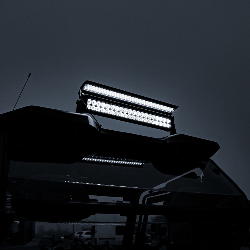 LED светлинна рампа с капак SHARK LED LIGHT BAR 21,5", 6D С LED КАПАК, 120W
