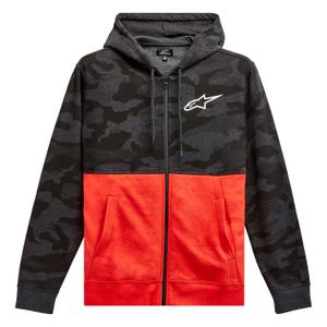 Alpinestars Camo Block Hoodie grey camo-red fluo