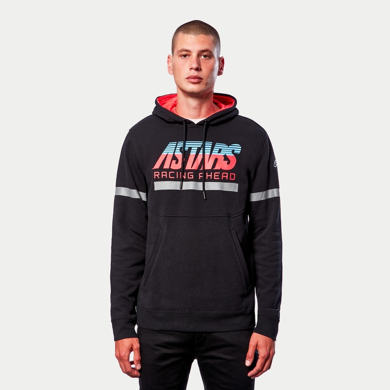 Alpinestars Club Hoodie black-red-blue-grey