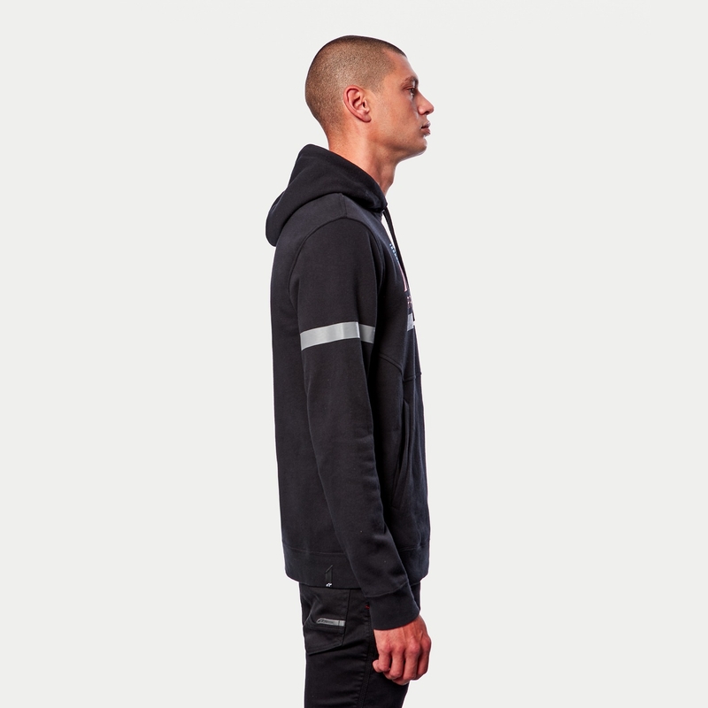 Alpinestars Club Hoodie black-red-blue-grey