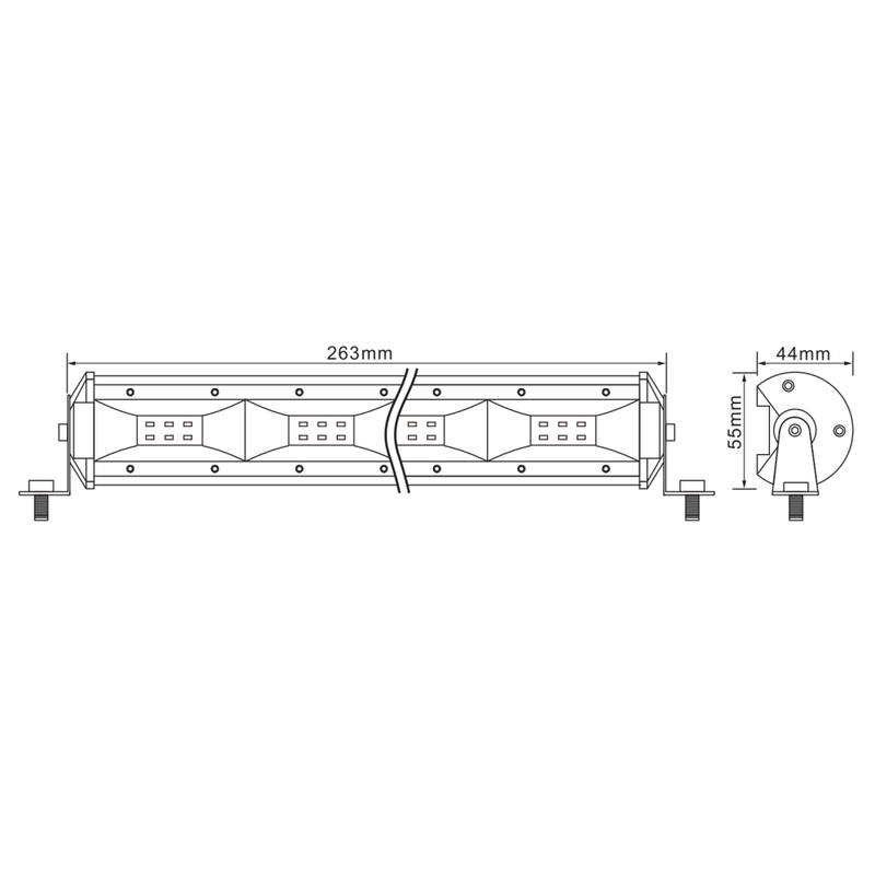АКУЛА ДОВЕДЕ СВЕТЛИННА ЛЕНТА 10.5 "24W 2400LM