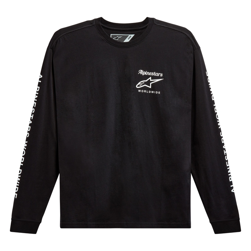 Тениска Alpinestars Authenticated Tee черно и бяло