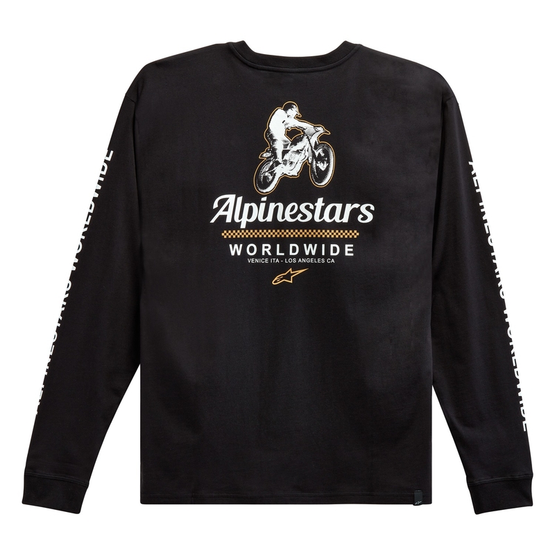 Тениска Alpinestars Authenticated Tee черно и бяло