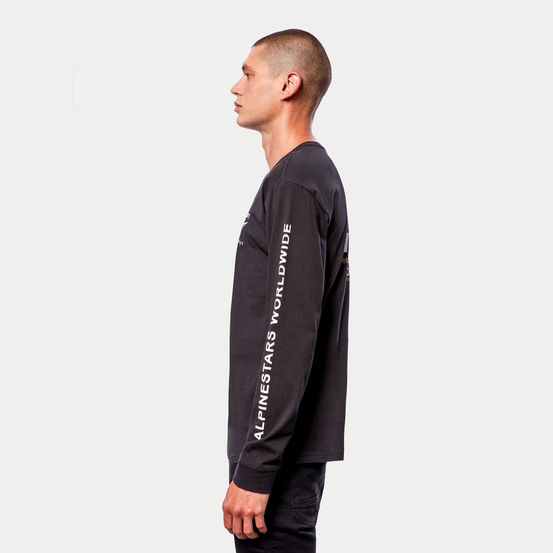 Тениска Alpinestars Authenticated Tee черно и бяло