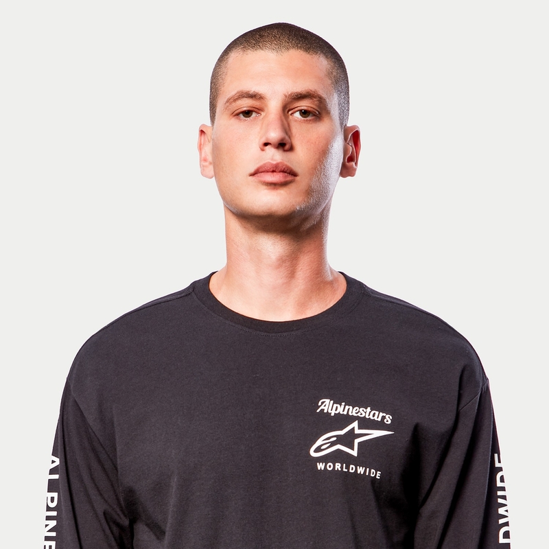 Тениска Alpinestars Authenticated Tee черно и бяло