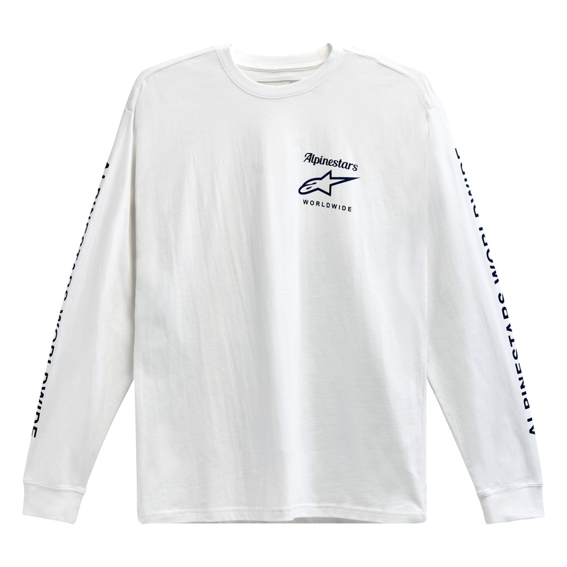 Тениска Alpinestars Authenticated Tee в бяло и черно