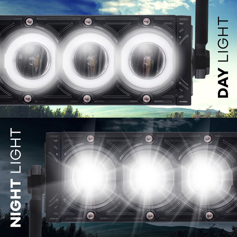 LED светлинна рампа SHARK LED LIGHT BAR 17" С HALO RING, CREE LED, 80W