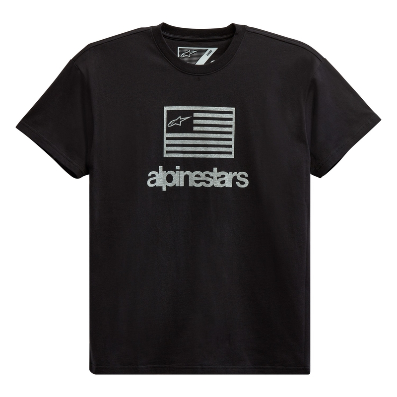 Alpinestars фланелка черно и бяло