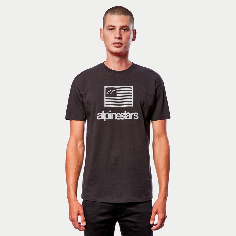 Alpinestars фланелка черно и бяло