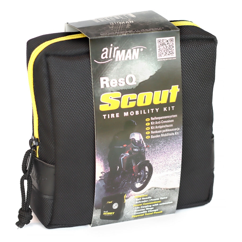 AirMan ResQ Scout комплект за ремонт на гуми с компресор + 100ml пълнител