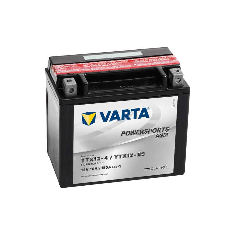VARTA 12V/10AH-MOTO LF батерия без поддръжка (YTX12-4/YTX12-BS)