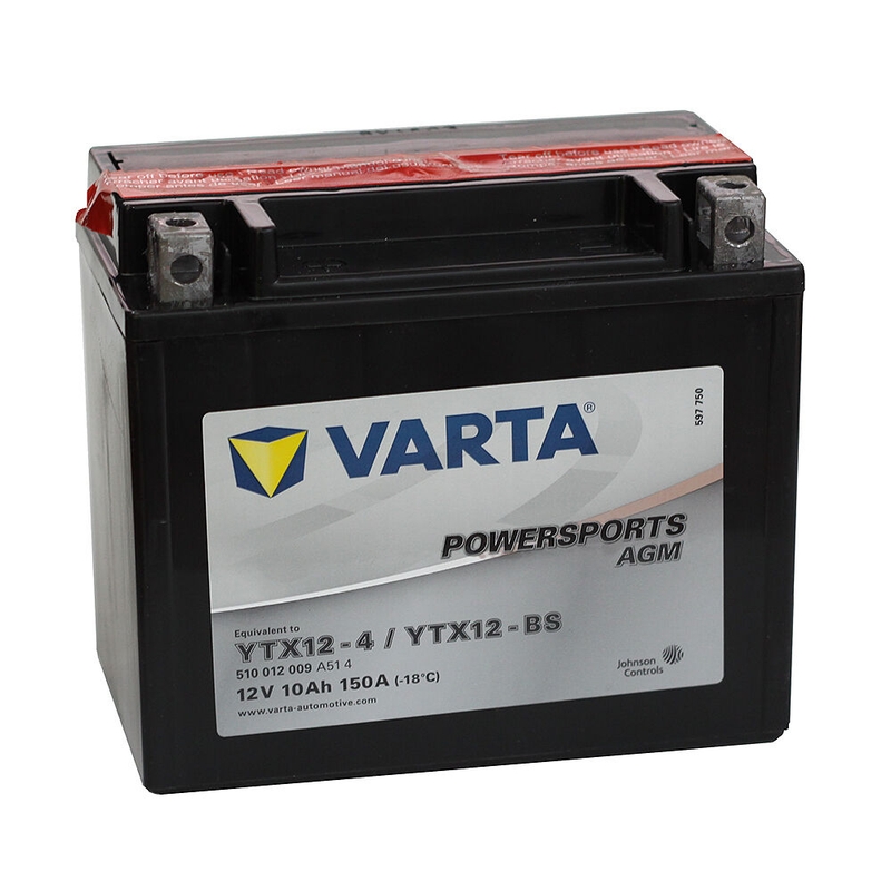 VARTA 12V/10AH-MOTO LF батерия без поддръжка (YTX12-4/YTX12-BS)