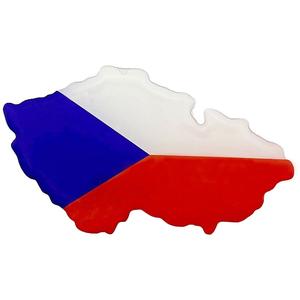 3D карта със стикери на Чешката република