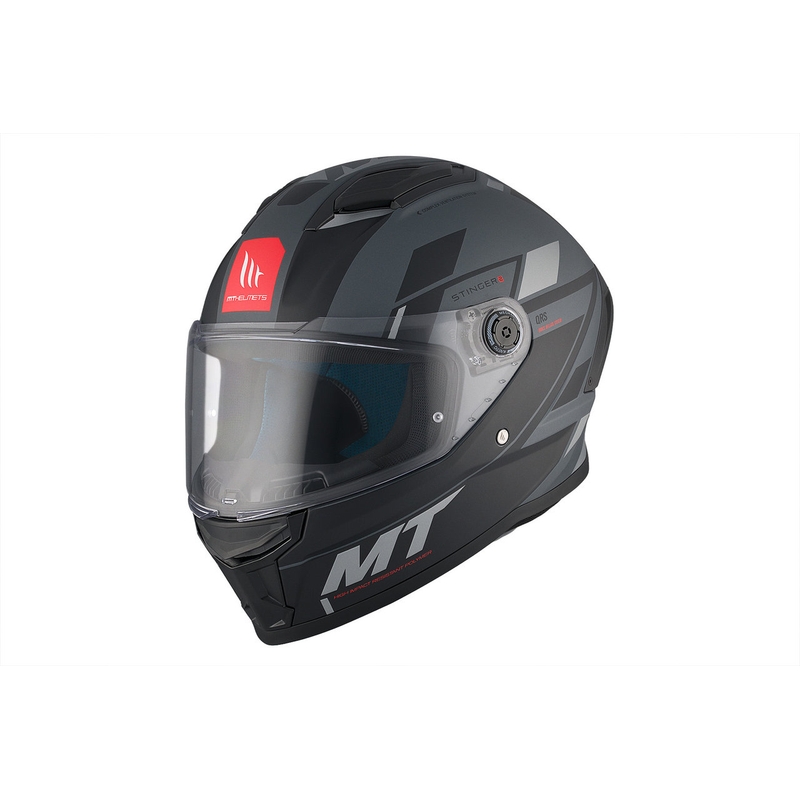 MT Stinger 2 Solid Zivze Black-Grey Matte Интегрална мотоциклетна каска разпродажба