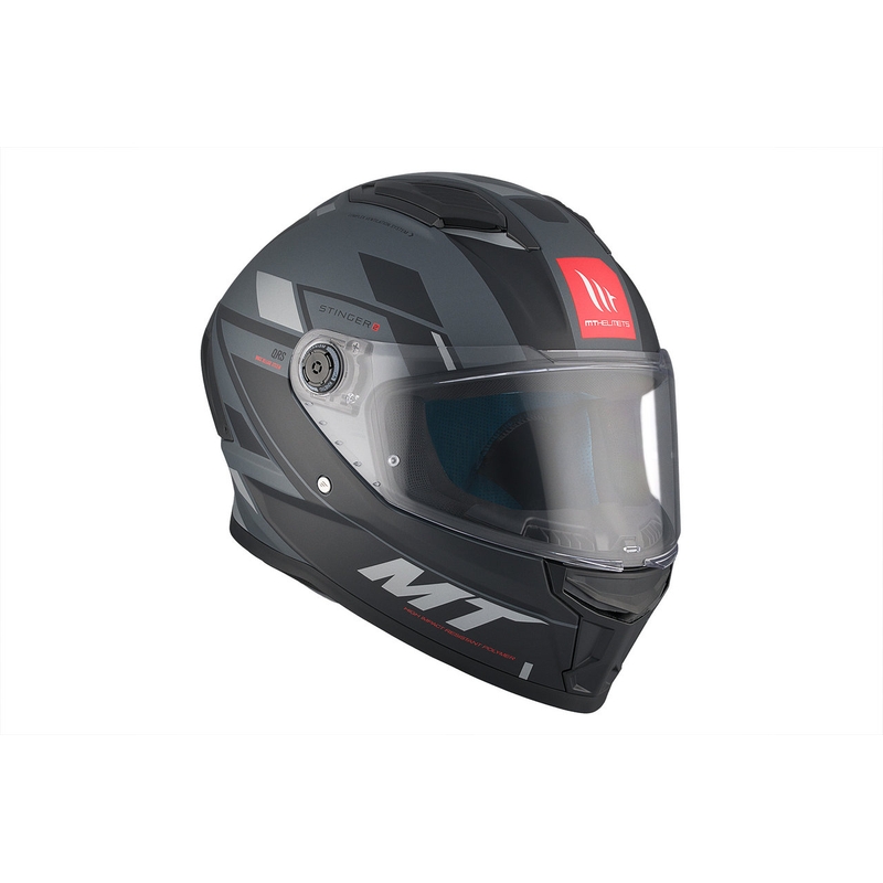 MT Stinger 2 Solid Zivze Black-Grey Matte Интегрална мотоциклетна каска разпродажба