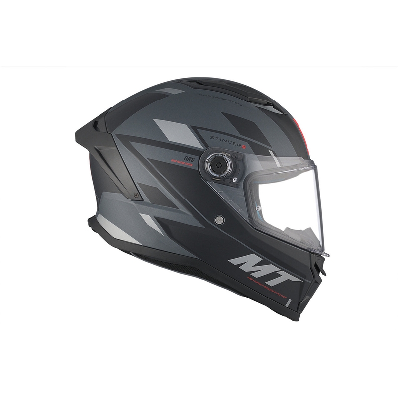 MT Stinger 2 Solid Zivze Black-Grey Matte Интегрална мотоциклетна каска разпродажба
