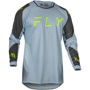Тениска за мотокрос FLY Racing Evolution DST 2024 сиво-черно-флуо-зелена разпродажба
