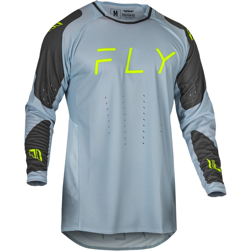 Мотокрос фланелка FLY Racing Evolution DST сиво-черно-флуоресцентно зелено разпродажба