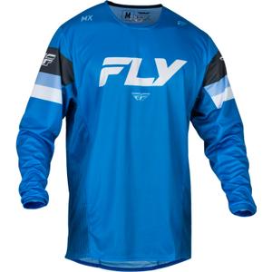 Тениска за мотокрос FLY Racing Kinetic Prix 2024 синьо-сиво-бяло разпродажба